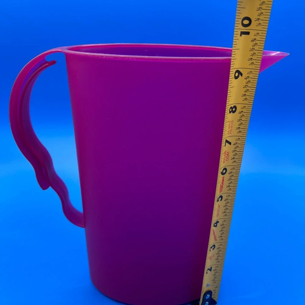 Tupperware Impressions 2 Qt Slim Refrigerator Pitcher Purple Pink Berry
